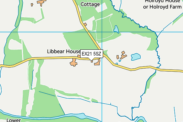 EX21 5SZ map - OS VectorMap District (Ordnance Survey) EX21 5SZ map - OS VectorMap District (Ordnance Survey)