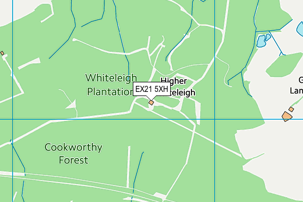 EX21 5XH map - OS VectorMap District (Ordnance Survey) EX21 5XH map - OS VectorMap District (Ordnance Survey)