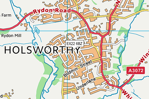 EX22 6BZ map - OS VectorMap District (Ordnance Survey) EX22 6BZ map - OS VectorMap District (Ordnance Survey)