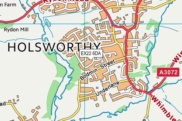 EX22 6DA map - OS VectorMap District (Ordnance Survey) EX22 6DA map - OS VectorMap District (Ordnance Survey)