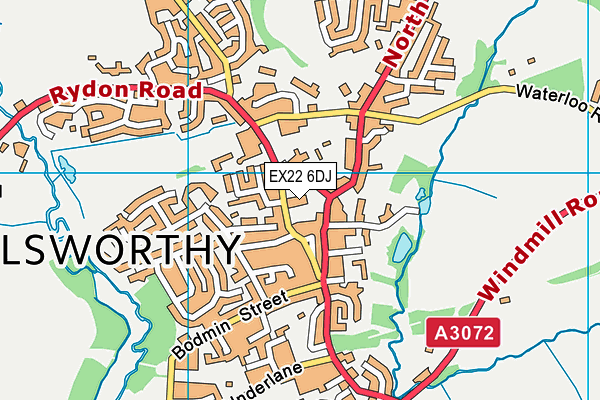 EX22 6DJ map - OS VectorMap District (Ordnance Survey) EX22 6DJ map - OS VectorMap District (Ordnance Survey)