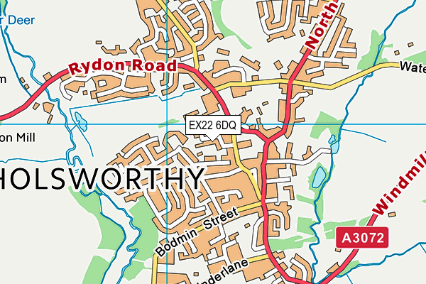 EX22 6DQ map - OS VectorMap District (Ordnance Survey) EX22 6DQ map - OS VectorMap District (Ordnance Survey)