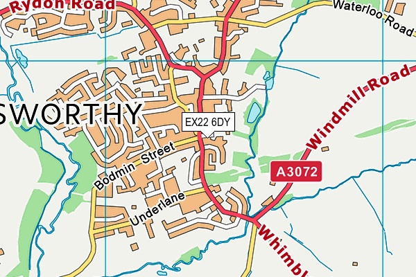 EX22 6DY map - OS VectorMap District (Ordnance Survey) EX22 6DY map - OS VectorMap District (Ordnance Survey)