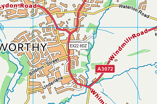 EX22 6DZ map - OS VectorMap District (Ordnance Survey) EX22 6DZ map - OS VectorMap District (Ordnance Survey)