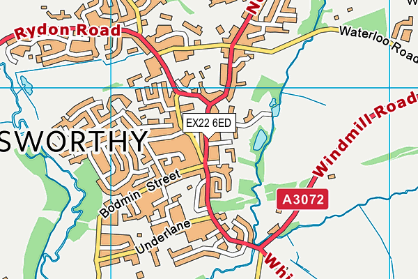 EX22 6ED map - OS VectorMap District (Ordnance Survey) EX22 6ED map - OS VectorMap District (Ordnance Survey)