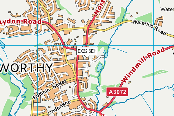 EX22 6EH map - OS VectorMap District (Ordnance Survey) EX22 6EH map - OS VectorMap District (Ordnance Survey)