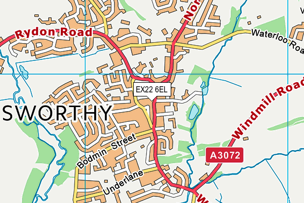 EX22 6EL map - OS VectorMap District (Ordnance Survey) EX22 6EL map - OS VectorMap District (Ordnance Survey)