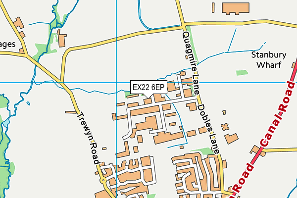 EX22 6EP map - OS VectorMap District (Ordnance Survey) EX22 6EP map - OS VectorMap District (Ordnance Survey)