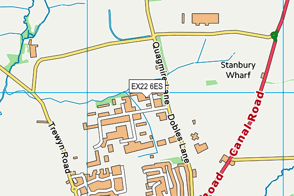 EX22 6ES map - OS VectorMap District (Ordnance Survey) EX22 6ES map - OS VectorMap District (Ordnance Survey)