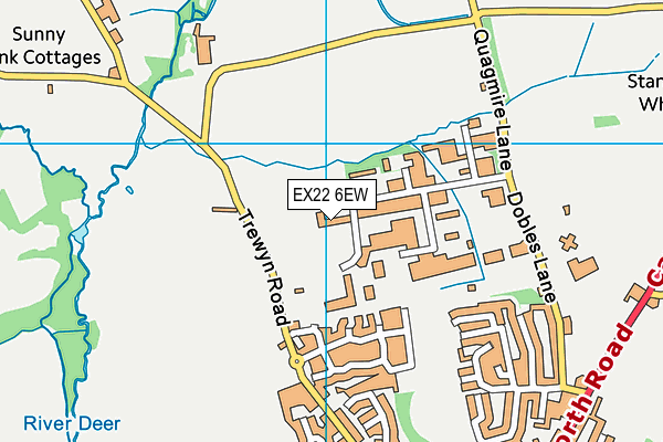 EX22 6EW map - OS VectorMap District (Ordnance Survey) EX22 6EW map - OS VectorMap District (Ordnance Survey)