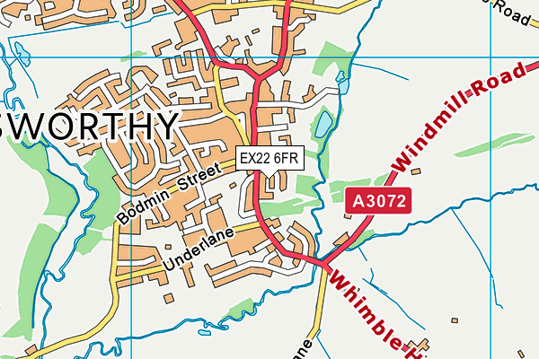EX22 6FR map - OS VectorMap District (Ordnance Survey) EX22 6FR map - OS VectorMap District (Ordnance Survey)