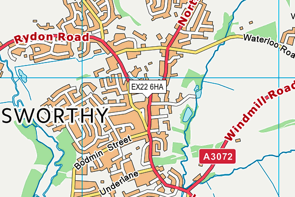 EX22 6HA map - OS VectorMap District (Ordnance Survey) EX22 6HA map - OS VectorMap District (Ordnance Survey)