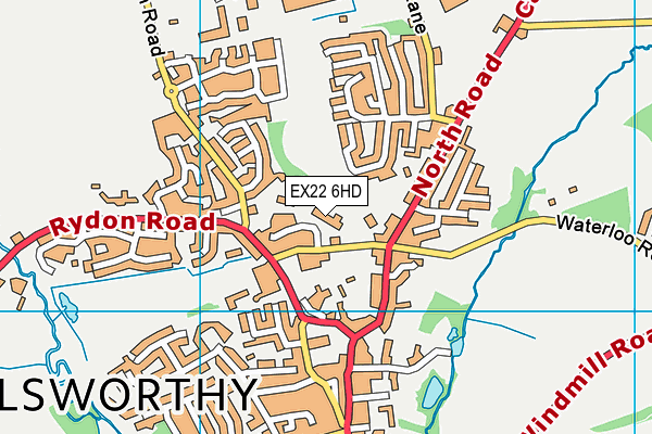 EX22 6HD map - OS VectorMap District (Ordnance Survey) EX22 6HD map - OS VectorMap District (Ordnance Survey)
