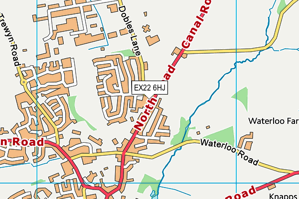 EX22 6HJ map - OS VectorMap District (Ordnance Survey) EX22 6HJ map - OS VectorMap District (Ordnance Survey)