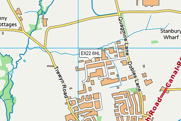 EX22 6HL map - OS VectorMap District (Ordnance Survey) EX22 6HL map - OS VectorMap District (Ordnance Survey)