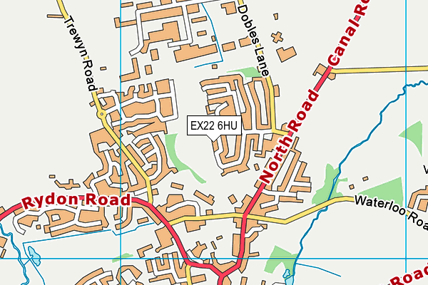 EX22 6HU map - OS VectorMap District (Ordnance Survey) EX22 6HU map - OS VectorMap District (Ordnance Survey)