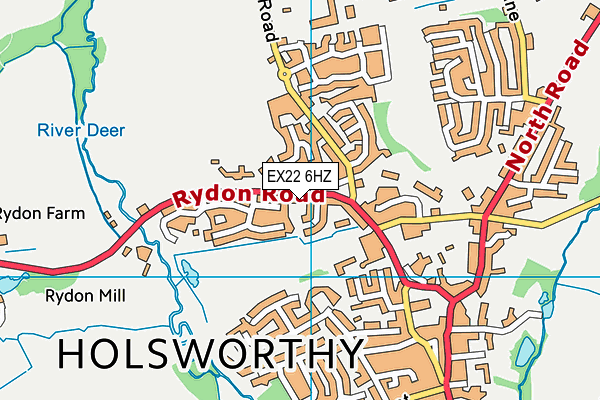 EX22 6HZ map - OS VectorMap District (Ordnance Survey) EX22 6HZ map - OS VectorMap District (Ordnance Survey)