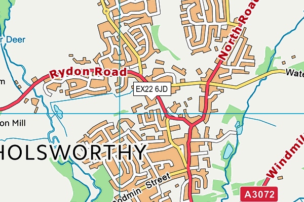 EX22 6JD map - OS VectorMap District (Ordnance Survey) EX22 6JD map - OS VectorMap District (Ordnance Survey)