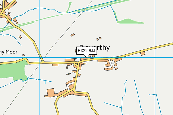 EX22 6JJ map - OS VectorMap District (Ordnance Survey) EX22 6JJ map - OS VectorMap District (Ordnance Survey)