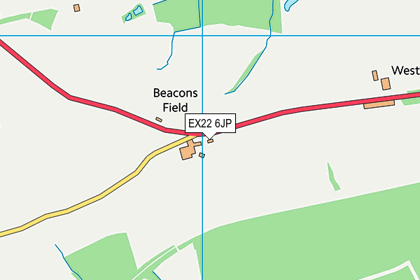 EX22 6JP map - OS VectorMap District (Ordnance Survey) EX22 6JP map - OS VectorMap District (Ordnance Survey)
