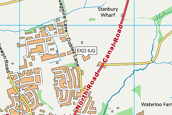 EX22 6JQ map - OS VectorMap District (Ordnance Survey) EX22 6JQ map - OS VectorMap District (Ordnance Survey)