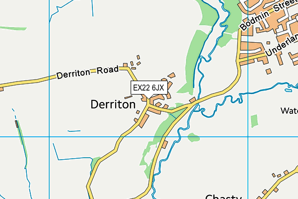 EX22 6JX map - OS VectorMap District (Ordnance Survey)