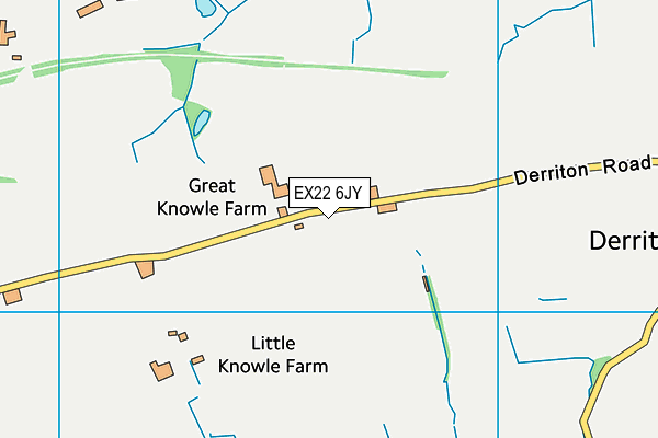 EX22 6JY map - OS VectorMap District (Ordnance Survey) EX22 6JY map - OS VectorMap District (Ordnance Survey)