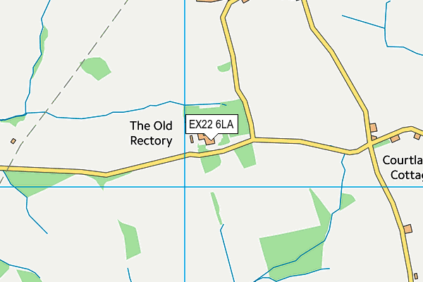 EX22 6LA map - OS VectorMap District (Ordnance Survey) EX22 6LA map - OS VectorMap District (Ordnance Survey)