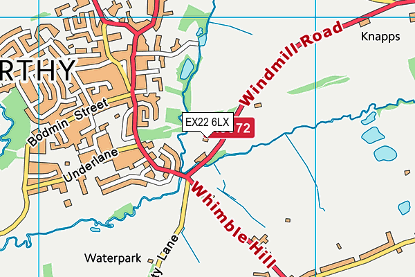 EX22 6LX map - OS VectorMap District (Ordnance Survey) EX22 6LX map - OS VectorMap District (Ordnance Survey)