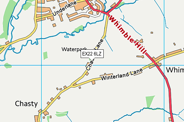EX22 6LZ map - OS VectorMap District (Ordnance Survey) EX22 6LZ map - OS VectorMap District (Ordnance Survey)