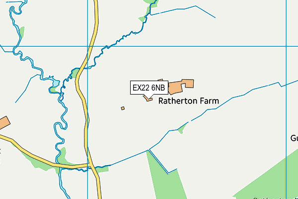EX22 6NB map - OS VectorMap District (Ordnance Survey) EX22 6NB map - OS VectorMap District (Ordnance Survey)