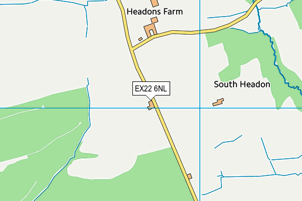 EX22 6NL map - OS VectorMap District (Ordnance Survey) EX22 6NL map - OS VectorMap District (Ordnance Survey)
