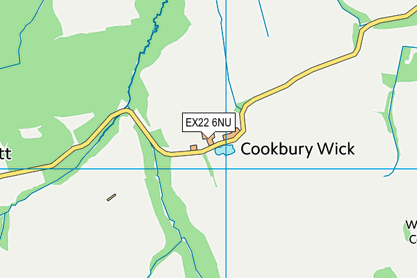 EX22 6NU map - OS VectorMap District (Ordnance Survey)