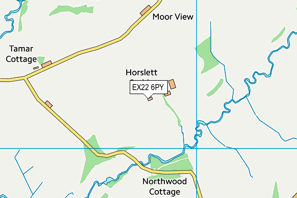 EX22 6PY map - OS VectorMap District (Ordnance Survey) EX22 6PY map - OS VectorMap District (Ordnance Survey)
