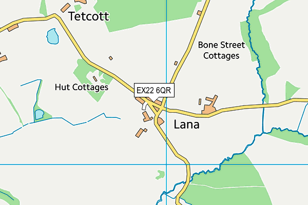 EX22 6QR map - OS VectorMap District (Ordnance Survey) EX22 6QR map - OS VectorMap District (Ordnance Survey)
