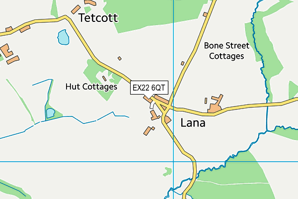 EX22 6QT map - OS VectorMap District (Ordnance Survey) EX22 6QT map - OS VectorMap District (Ordnance Survey)