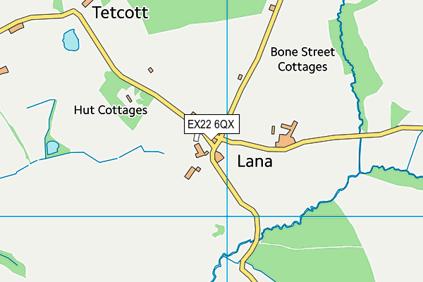 EX22 6QX map - OS VectorMap District (Ordnance Survey) EX22 6QX map - OS VectorMap District (Ordnance Survey)
