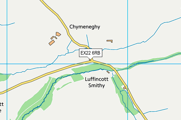 EX22 6RB map - OS VectorMap District (Ordnance Survey) EX22 6RB map - OS VectorMap District (Ordnance Survey)
