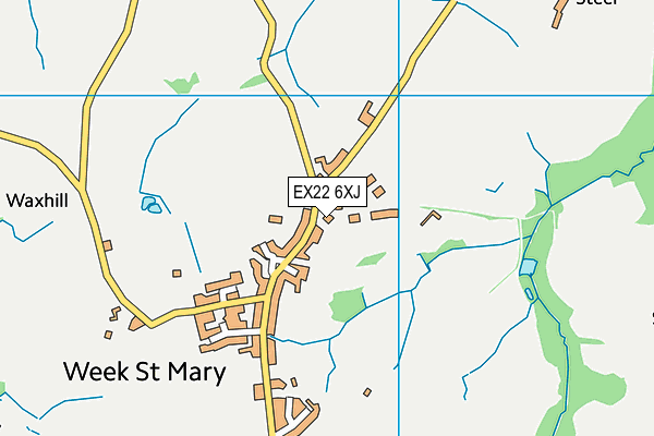EX22 6XJ map - OS VectorMap District (Ordnance Survey) EX22 6XJ map - OS VectorMap District (Ordnance Survey)