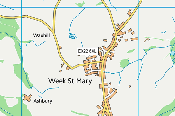 EX22 6XL map - OS VectorMap District (Ordnance Survey) EX22 6XL map - OS VectorMap District (Ordnance Survey)