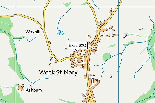 EX22 6XQ map - OS VectorMap District (Ordnance Survey) EX22 6XQ map - OS VectorMap District (Ordnance Survey)