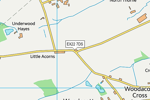 EX22 7DS map - OS VectorMap District (Ordnance Survey) EX22 7DS map - OS VectorMap District (Ordnance Survey)