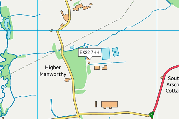 EX22 7HH map - OS VectorMap District (Ordnance Survey) EX22 7HH map - OS VectorMap District (Ordnance Survey)