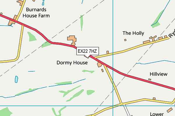 EX22 7HZ map - OS VectorMap District (Ordnance Survey) EX22 7HZ map - OS VectorMap District (Ordnance Survey)