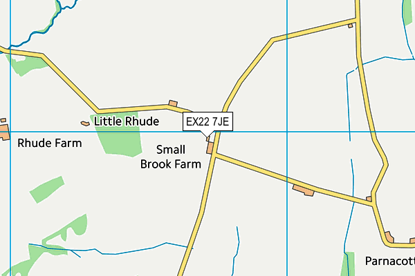 EX22 7JE map - OS VectorMap District (Ordnance Survey) EX22 7JE map - OS VectorMap District (Ordnance Survey)