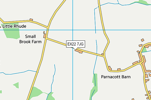 EX22 7JG map - OS VectorMap District (Ordnance Survey) EX22 7JG map - OS VectorMap District (Ordnance Survey)