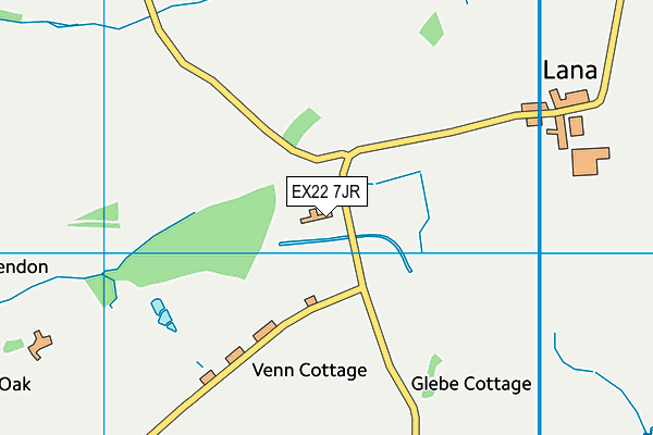 EX22 7JR map - OS VectorMap District (Ordnance Survey) EX22 7JR map - OS VectorMap District (Ordnance Survey)