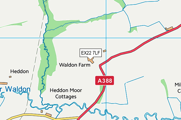 EX22 7LF map - OS VectorMap District (Ordnance Survey) EX22 7LF map - OS VectorMap District (Ordnance Survey)