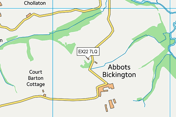 EX22 7LQ map - OS VectorMap District (Ordnance Survey) EX22 7LQ map - OS VectorMap District (Ordnance Survey)