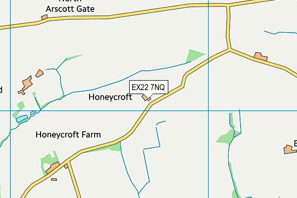 EX22 7NQ map - OS VectorMap District (Ordnance Survey) EX22 7NQ map - OS VectorMap District (Ordnance Survey)